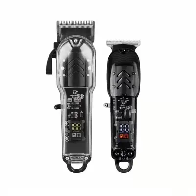 Haarschneider mit transparentem LCD-Display, Friseur-Trimmer - 7