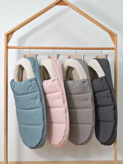 Babyschlafsack Herbst/Winter verdickt warm winddicht Baby-Kinderwagen-Schlafsack universell einsetzbar Outdoor-Reisedecke Schlafsack mit Armen