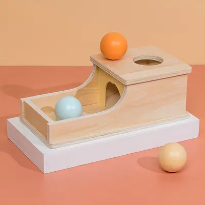 Montessori Frühförderung über Grenzen hinweg Montessori-Bildung Frühförderung Grundgeometrie Formensortierer Schubladenbox Holzspielzeug - 7