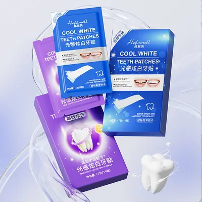 Light-Sensing Whitening Teeth Strips, Removes Smoke Stains, Gentle - 5