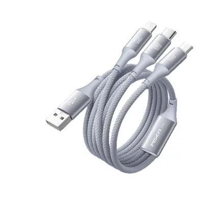 100W 3'ü 1 Arada Hızlı Şarj Veri Kablosu, iPhone 17 Pro ile Uyumlu