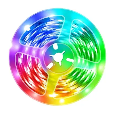 E-spor atmosferi için müzikle uyumlu renk değiştiren LED ışık şeridi, kendinden yapışkanlı düşük voltajlı 5V Bluetooth akıllı RGB ışık şeridi seti.