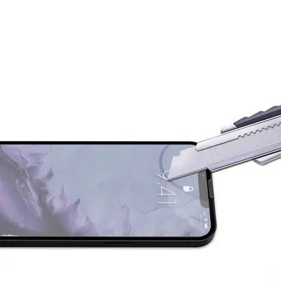 iPhone 14 tempered glass screen protector, 14 Pro, 13 Pro compatible, anti-static