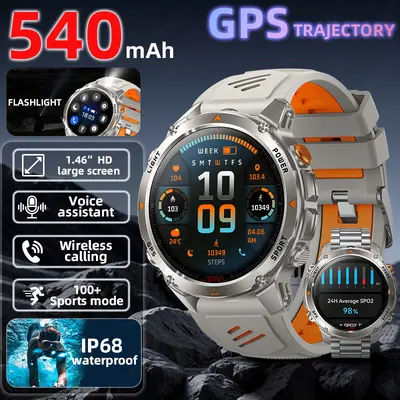 HT37 Smartwatch with Bluetooth Calling, GPS and Waterproof Design