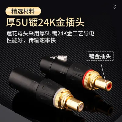 Hi-Fi Audioadapter XLR-Buchse auf RCA-Stecker/-Buchse - 4