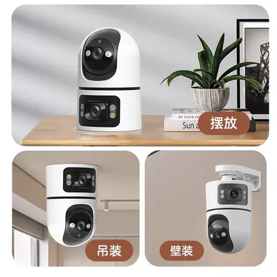 Xiaoyingkankang OKAM Indoor Überwachungskamera 4G Schwenkneigung ohne WLAN, ohne Aufladung, Traffic-Monitor