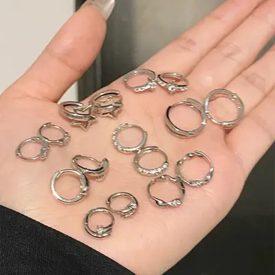 S925 gümüş küpeler kadın, solmayan moda tasarımı