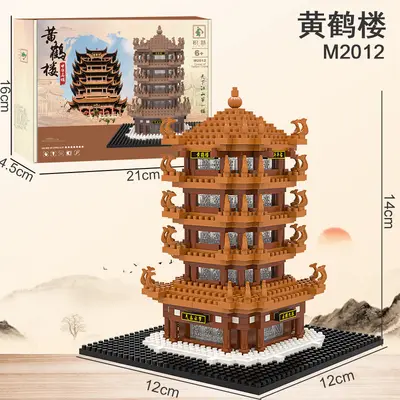 西藏布达拉宫兼容乐高微钻颗粒积木高难度巨大型拼装建筑模型玩具 - 9