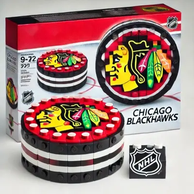Ice Hockey Series Building Block Toy Model, Lego Compatible Assembly Set - 10
