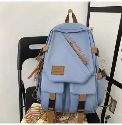 Women's Daily Backpack, Student Style, Large Capacity - 11