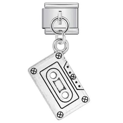 Musical instrument charm bracelet, Italian modular DIY style - 7