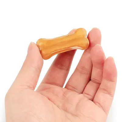 Pressed Cowhide Dog Chew Bone, Dental Cleaning Durable Treat - 4