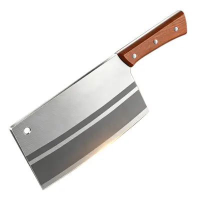 Stainless steel kitchen knife set with chef and bone cutting knives - 5