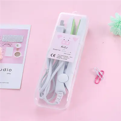 Kız Öğrenciler için Mini Saç Düzleştirici ve Kıvırıcı, Düzleştirme ve Kıvırma Kakası için Çift Kullanımlı, Tek Parça Dropshipping. - 9