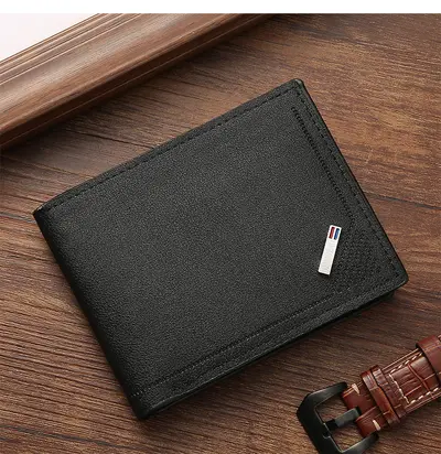 Kurze Herrenbrieftasche mit Reißverschluss und Kartenfach - 6