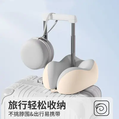 Memory foam U şekilli yastık, seyahat, taşınabilir, katlanabilir - 3