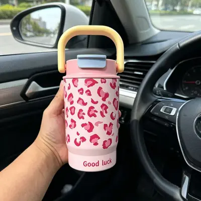 Instagram-Stil Isolierbecher mit Griff, 316er Edelstahl, tragbar - 8