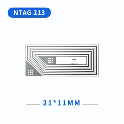 NFC Chip Sticker Tag NTAG213/215, RFID Phone Tap Sticker - 12