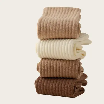 Damensocken reine Baumwolle Frühlings- und Herbstmodell Mittellange Socken Geruchsschutz Schweiß absorbierend Knochenloses Lauf- und Sportbaumwollsocken Weiß lange Socken - 13