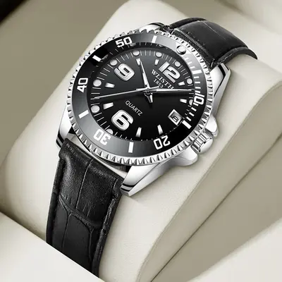 Wolix Herrenarmbanduhr wasserdicht, Kalender, Business Quarz - 13