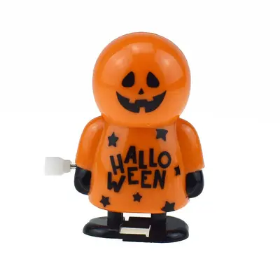 Halloween Wind-Up Jumping Pumpkin and Skeleton Toy - 11