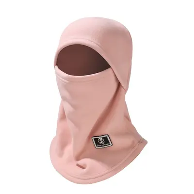 Winter Fleece Hat and Neck Warmer in One, Plush-Lined, Windproof - 9