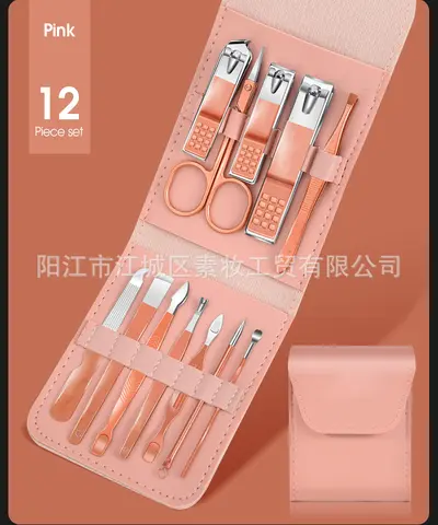 Matcha green 16-piece nail scissors set, manicure tools - 11