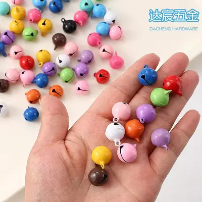 14 mm Metallglöckchen in Süßfarben für Haustiere, Schlüsselanhänger und DIY-Schmuck