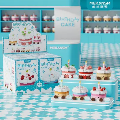 Realistic Mini Birthday Cake Building Blocks Children's Educational Toy - 2