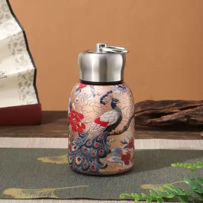 316 Stainless Steel Mini Insulated Cup with Carry Ring, Portable Pocket Size - 7