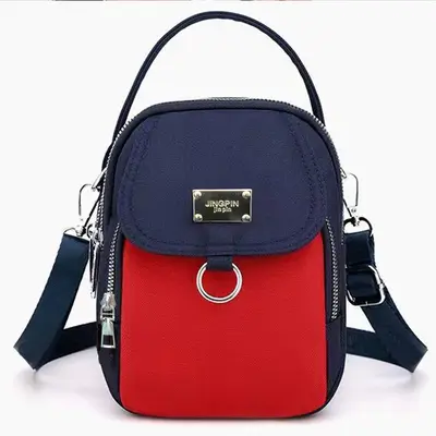 Nylon Women's Crossbody Bag with Multiple Compartments - 7