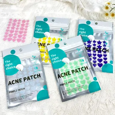 Heart and Star Pimple Patch, Makeup-Compatible, Pus-Absorbing Acne Patch - 2