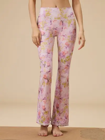26 Print Yoga Pants Women High Waist Flare