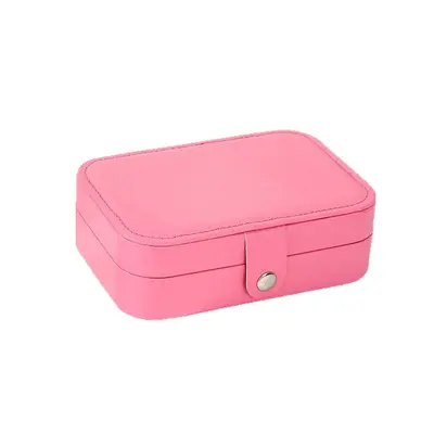 Portable Jewelry Storage Box PU Necklace Ring Accessory Box Minimalist Large Capacity Jewelry Organizer Wholesale