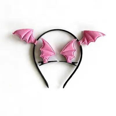 Halloween Headband Set with Bat Hair Clips and Devil Horns - 9
