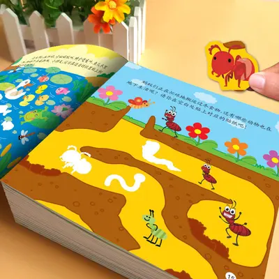 3-6 yaş çocuklar için çıkartmalı sessiz kitap - 5