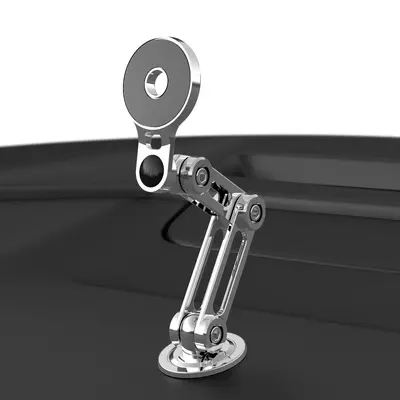 Car Phone Holder, Metal Alloy, Magnetic, Rotating, Foldable - 8