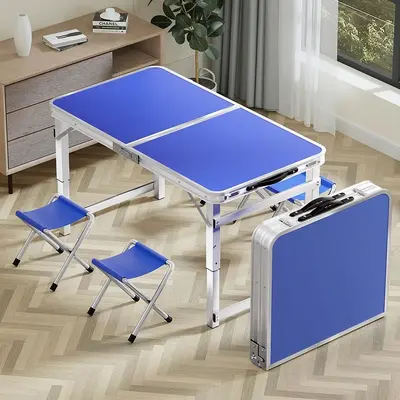 Folding Aluminum Alloy Camping Table and Chair Set