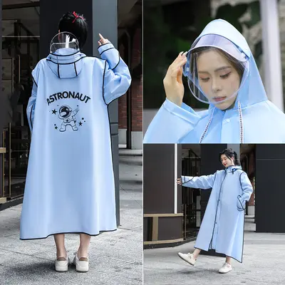 Full-body waterproof raincoat for e-scooter and bicycle - 9