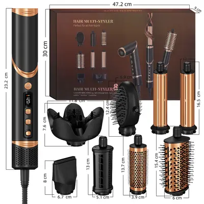 Foldable High-Speed Hair Dryer All-in-One Styler - 9