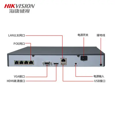 Hikvision DS-7816N-R2/16P NVR, 16-channel POE, dual drive