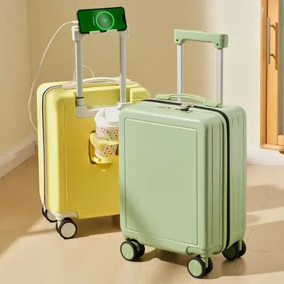 Neuer leichter Handgepäck-Trolley, Reisekoffer für Damen, leise Rollen, Kinderkoffer klein, Kofferset mit Zahlenschloss für Herren, 16 Zoll