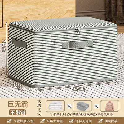 Clothing storage box foldable large capacity with lid - 9