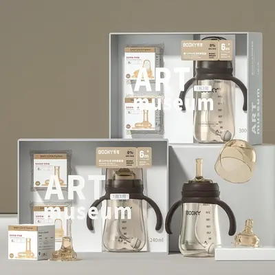 PPSU-Weithalsflasche 240/300 ml, Entenschnabel und Strohhalm - 8