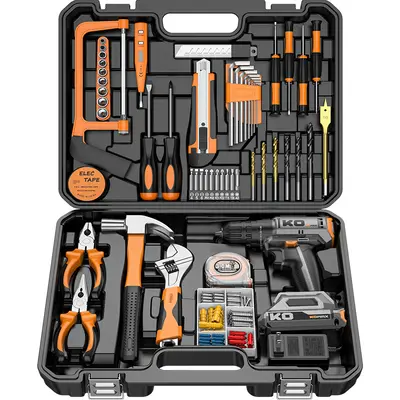 定制电钻工具箱套装车载家用组合套装工具多功能电工木工维修组套