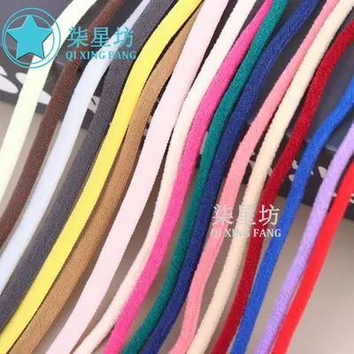 Flaches Gummiband 0,5 mm und 0,3 mm mit Ölkern für BH-Träger und Unterwäsche