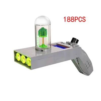MOC-19873 Rick and Morty Portal Gun Model Building Block Set, Small Pieces