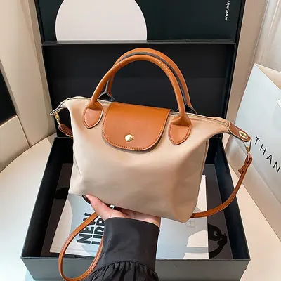 Two-Tone Matte Small Square Crossbody Bag for Women - 3