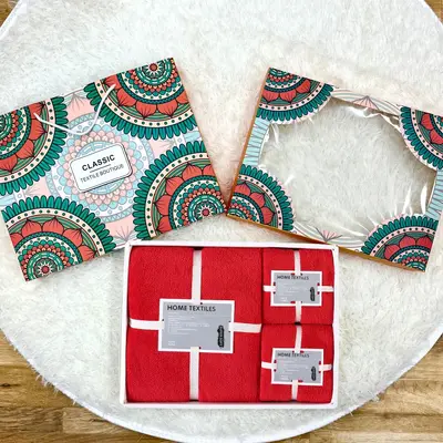 Korallenfleece-Handtuch-Set, Badetuch, 2-3-teilig, Geschenkbox - 9