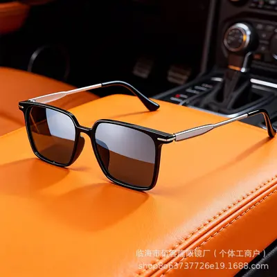 Polarisierte Herren-Sonnenbrille zum Autofahren, extrem leichter Rahmen